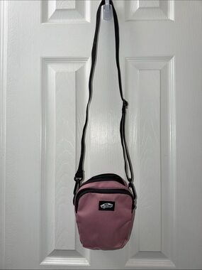Vans Pink Crossbody Bag with Black Strap